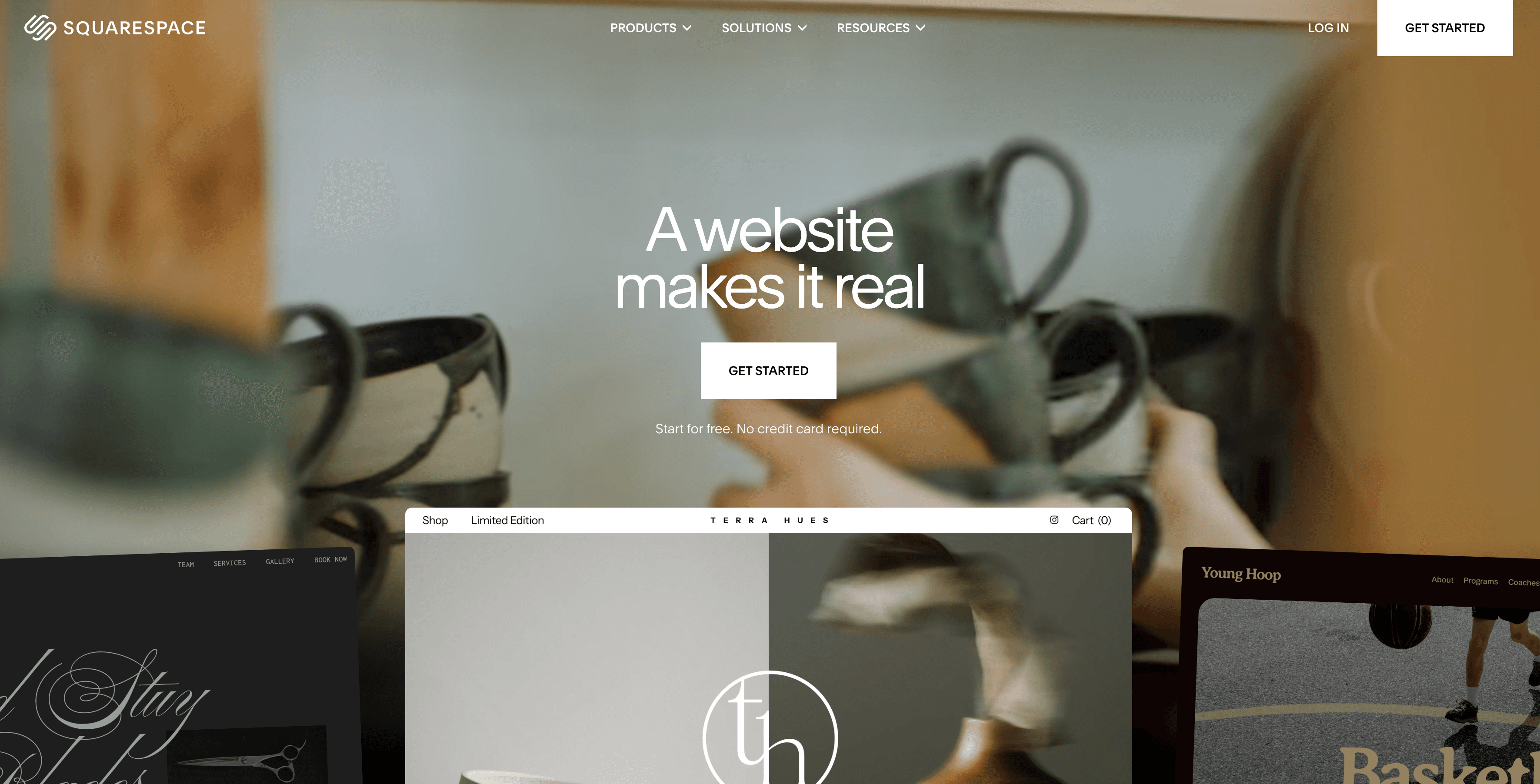 Squarespace template gallery